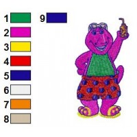 Barney Embroidery Design 48